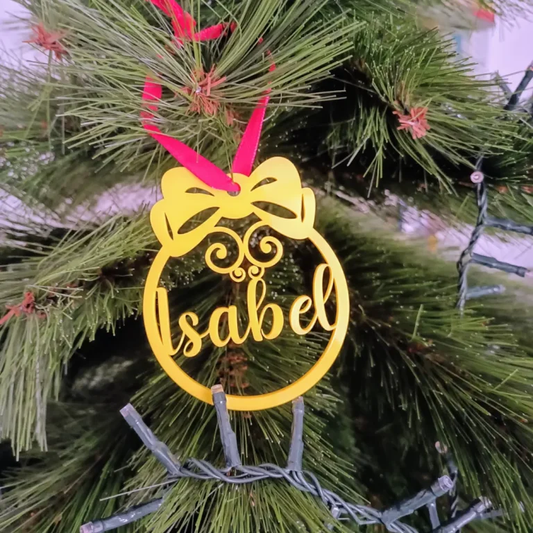 Loví Personalizaciones - Bola de Navidad personalizada en acrílico