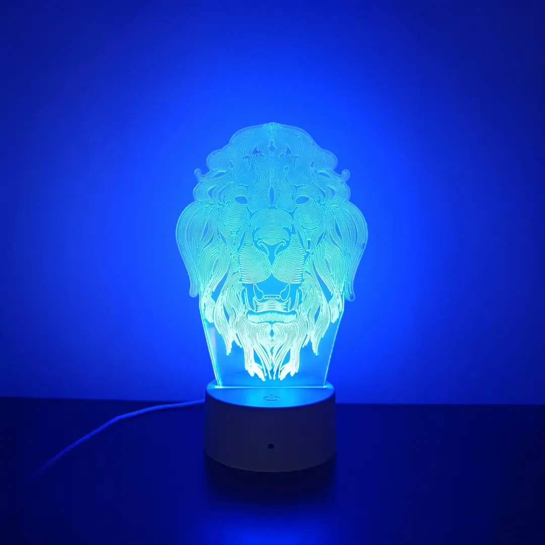 Loví Personalizaciones - Lámpara Led Acrílico Multicolor