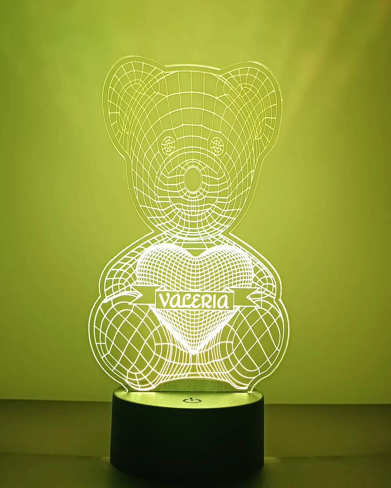 Loví Personalizaciones - Lámpara Led Acrílico Multicolor personalizada Osito