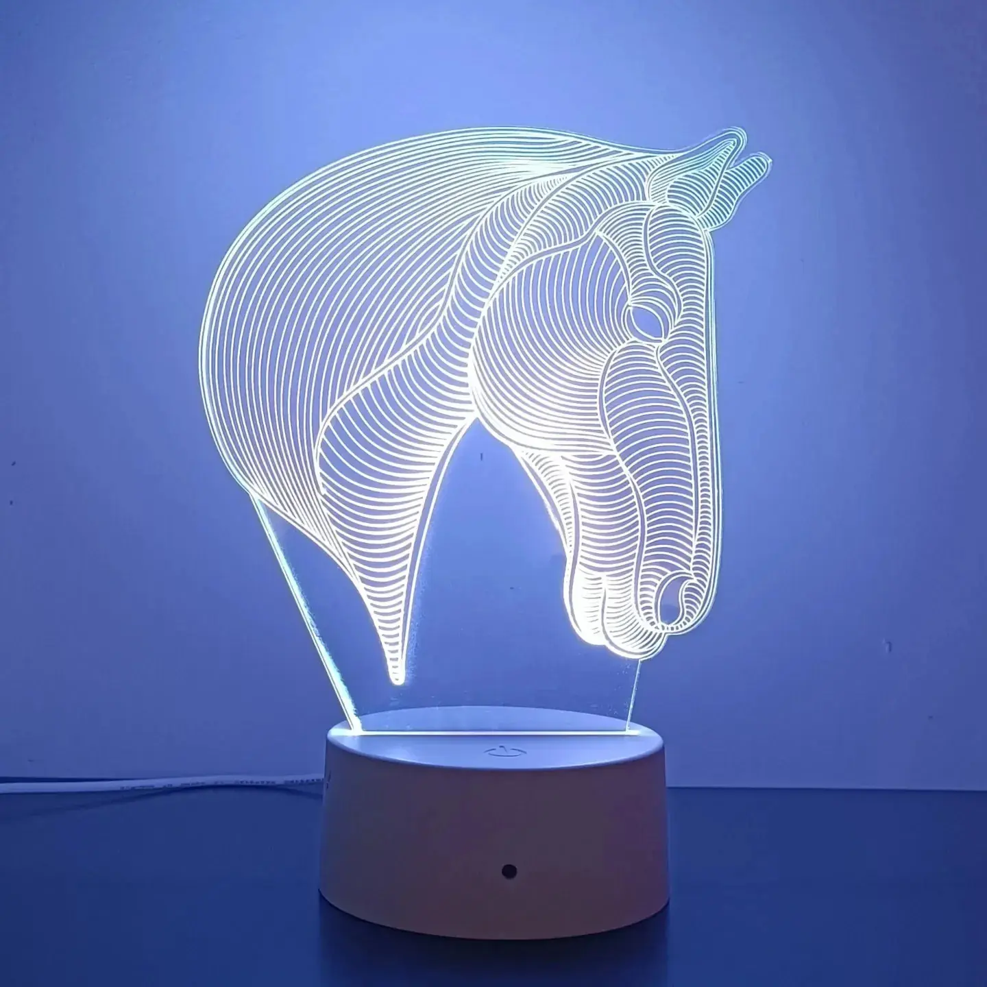 Loví Personalizaciones - Lamparas Led Acrílico Multicolor Caballo