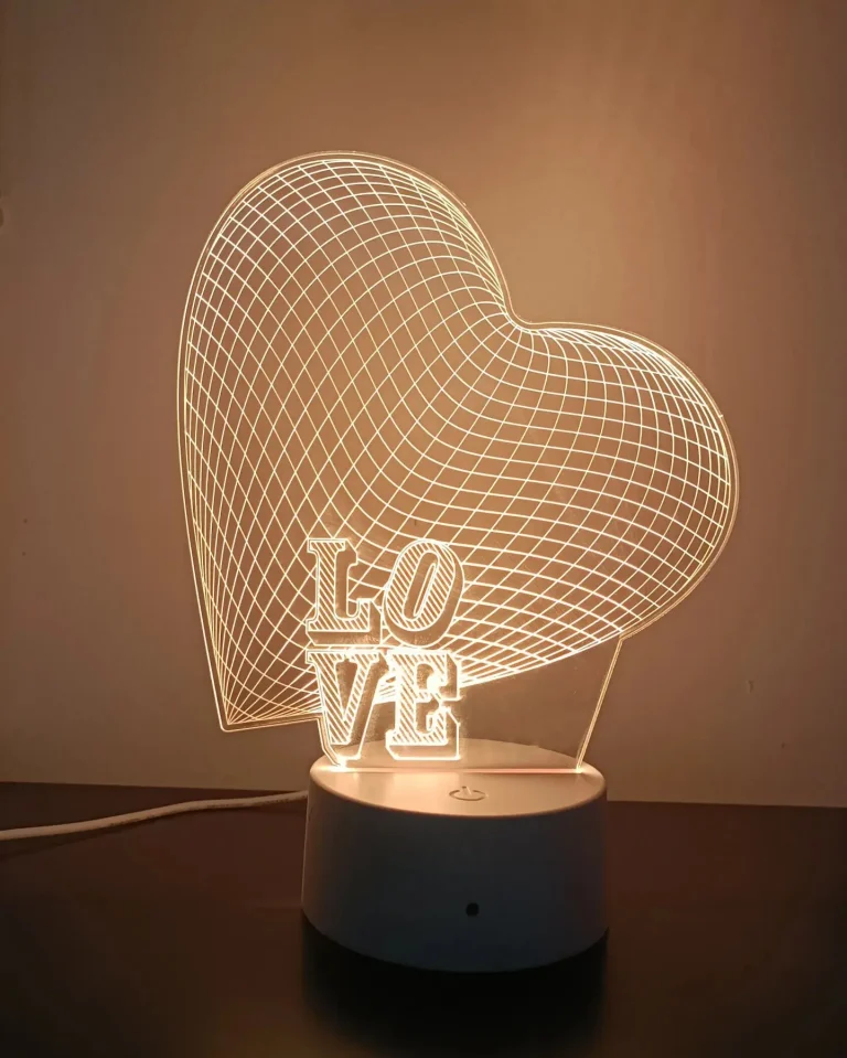 Loví Personalizaciones - Lamparas Led Acrílico Multicolor Love