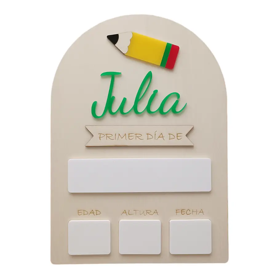 Loví Personalizaciones - Pizarra Vuelta al Cole 1