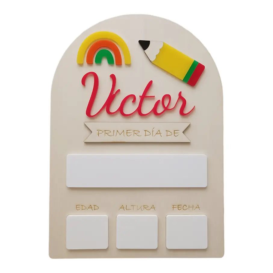 Loví Personalizaciones - Pizarra Vuelta al Cole