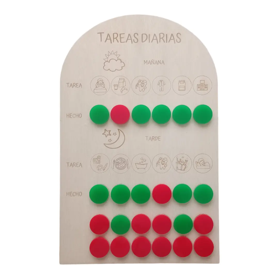 Loví Personalizaciones - Placa de rutinas diaria personalizada